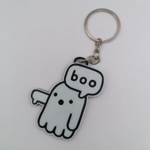Disapproval Ghost Μπρελόκ με ατάκα Boo από 3D εκτύπωση.