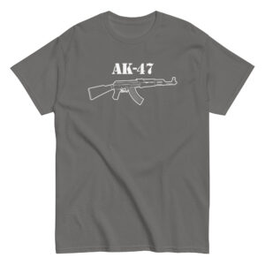 AK47 Kalashnikov T-Shirt, 100% cotton μπλουζάκι με το γνωστό ρώσικο Riffle gun.