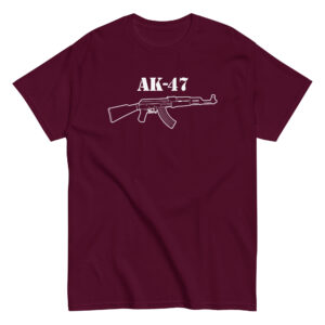 AK47 Kalashnikov T-Shirt, 100% cotton μπλουζάκι με το γνωστό ρώσικο Riffle gun.