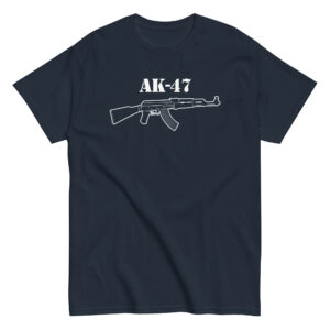 AK47 Kalashnikov T-Shirt, 100% cotton μπλουζάκι με το γνωστό ρώσικο Riffle gun.