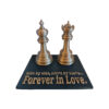King and Queen 3D Printed διακοσμητικό για ζευγάρια. Βασιλιάς και Βασίλισσα στην σκακιέρα της ζωής. Side By Side, Move by Move, Forever in Love.