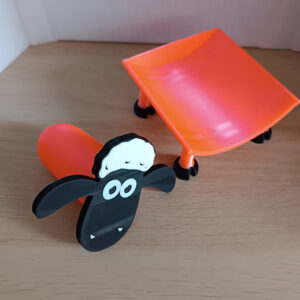 Shaun Πρόβατο για Χαρτί Υγείας 3D Printed αστείο διακοσμητικό για το μπάνιο.