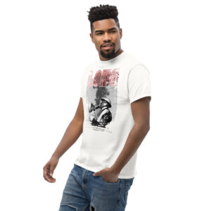 Love is in the Air T-Shirt, 100% cotton μπλουζάκι με ατάκα αγάπης και ένα ζευγάρι που φιλιέται φορώντας αντιασφυξιογόνες μάσκες.