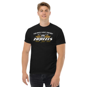 2 Wheels T-Shirt, 100% cotton μπλουζάκι με ατάκα για μηχανές. 