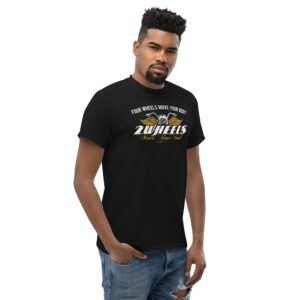 2 Wheels T-Shirt, 100% cotton μπλουζάκι με ατάκα για μηχανές. 
