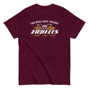2 Wheels T-Shirt, 100% cotton μπλουζάκι με ατάκα για μηχανές. 