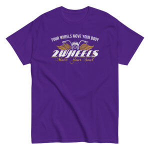 2 Wheels T-Shirt, 100% cotton μπλουζάκι με ατάκα για μηχανές. 