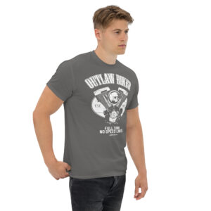 Outlaw Biker T-Shirt, 100% cotton μπλουζάκι με ατάκα για μηχανές. 
