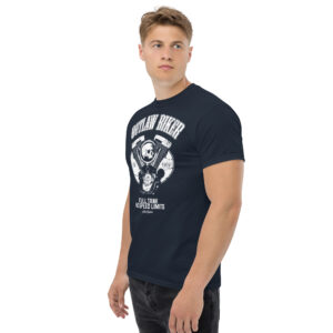 Outlaw Biker T-Shirt, 100% cotton μπλουζάκι με ατάκα για μηχανές. 