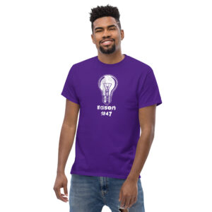 Edison Bulb T-Shirt, 100% cotton μπλουζάκι αφιέρωμα στον Τόμας Έντισον που ανακάλυψε τον λαμπτήρα πυρακτώσεως.