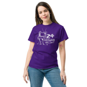 24 Hours Bullshit T-Shirt, 100% cotton μπλουζάκι ενάντια στην προπαγάνδα της τηλεόρασης.