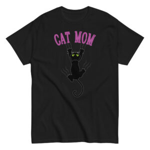 Cat Mom T-Shirt, 100% cotton μπλουζάκι με γατάκι που 