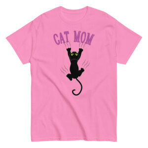 Cat Mom T-Shirt, 100% cotton μπλουζάκι με γατάκι που 