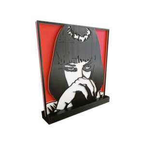 Mia Wallace 3D Printed διακοσμητικό, εμπνευσμένο από την σκηνή της Uma Thurman στην κλασσική ταινία Pulp Fiction του Tarantino.
