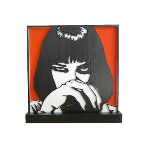 Mia Wallace 3D Printed διακοσμητικό, εμπνευσμένο από την σκηνή της Uma Thurman στην κλασσική ταινία Pulp Fiction του Tarantino.