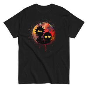 Rick and Morty T-Shirt, 100% cotton αστείο μπλουζάκι εμπνευσμένο από τους καρτούν ήρωες Rick and Morty.