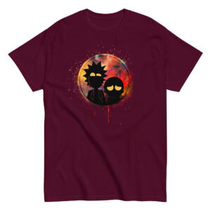 Rick and Morty T-Shirt, 100% cotton αστείο μπλουζάκι εμπνευσμένο από τους καρτούν ήρωες Rick and Morty.