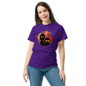 Rick and Morty T-Shirt, 100% cotton αστείο μπλουζάκι εμπνευσμένο από τους καρτούν ήρωες Rick and Morty.