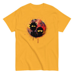 Rick and Morty T-Shirt, 100% cotton αστείο μπλουζάκι εμπνευσμένο από τους καρτούν ήρωες Rick and Morty.