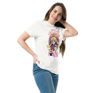 In the Name of Sailor Moon (Fuck You) T-Shirt, 100% cotton αστείο μπλουζάκι εμπνευσμένο από το αγαπημένο 90s καρτούν Sailor Moon.