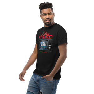 Stay Tuned T-Shirt, 100% cotton μπλουζάκι ενάντια στην προπαγάνδα της τηλεόρασης.
