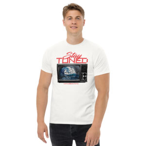 Stay Tuned T-Shirt, 100% cotton μπλουζάκι ενάντια στην προπαγάνδα της τηλεόρασης.