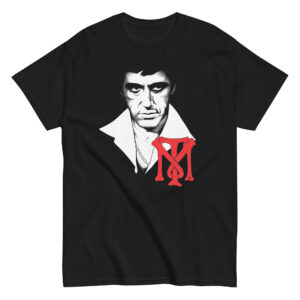 Tony Montana Scarface T-Shirt, 100% cotton μπλουζάκι εμπνευσμένο από την ταινία "ο Σημαδεμένος" με τον Al Pacino.