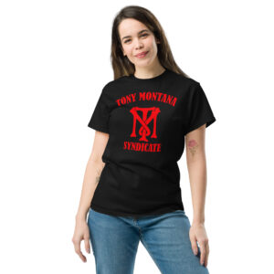 Tony Montana Syndicate T-Shirt, 100% cotton μπλουζάκι εμπνευσμένο από την ταινία 