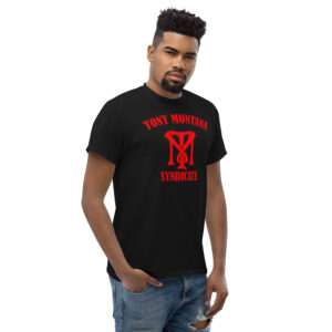Tony Montana Syndicate T-Shirt, 100% cotton μπλουζάκι εμπνευσμένο από την ταινία 