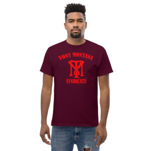 Tony Montana Syndicate T-Shirt, 100% cotton μπλουζάκι εμπνευσμένο από την ταινία 