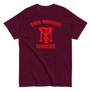 Tony Montana Syndicate T-Shirt, 100% cotton μπλουζάκι εμπνευσμένο από την ταινία 