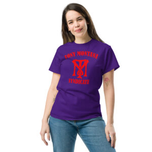 Tony Montana Syndicate T-Shirt, 100% cotton μπλουζάκι εμπνευσμένο από την ταινία 