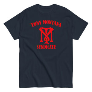 Tony Montana Syndicate T-Shirt, 100% cotton μπλουζάκι εμπνευσμένο από την ταινία 