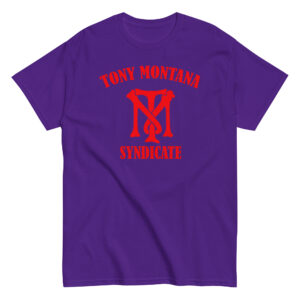 Tony Montana Syndicate T-Shirt, 100% cotton μπλουζάκι εμπνευσμένο από την ταινία 