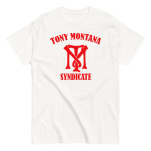 Tony Montana Syndicate T-Shirt, 100% cotton μπλουζάκι εμπνευσμένο από την ταινία 
