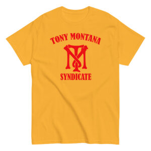 Tony Montana Syndicate T-Shirt, 100% cotton μπλουζάκι εμπνευσμένο από την ταινία 