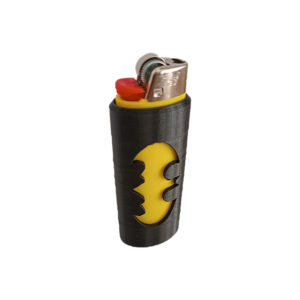 Αναπτήρας Bic και θήκη Batman. Αναπτήρας πέτρας, κλασσικός μεγάλος Bic με 3d printed θήκη Μπάτμαν. Χρώμα αναπτήρα κίτρινο, θήκη μαύρη από PLA.