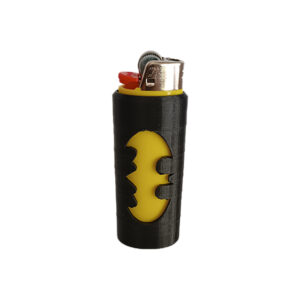 Αναπτήρας Bic και θήκη Batman. Αναπτήρας πέτρας, κλασσικός μεγάλος Bic με 3d printed θήκη Μπάτμαν. Χρώμα αναπτήρα κίτρινο, θήκη μαύρη από PLA.