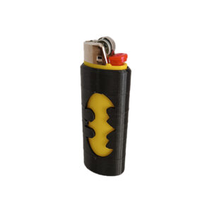 Αναπτήρας Bic και θήκη Batman. Αναπτήρας πέτρας, κλασσικός μεγάλος Bic με 3d printed θήκη Μπάτμαν. Χρώμα αναπτήρα κίτρινο, θήκη μαύρη από PLA.