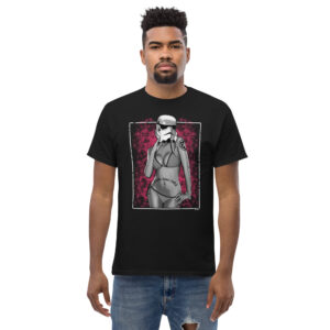 Sexy Stormtrooper T-Shirt, 100% cotton μπλουζάκι εμπνευσμένο από τις ταινίες Star Wars. Sexy girl με μαγιώ μπικίνι και μάσκα Stormtrooper.