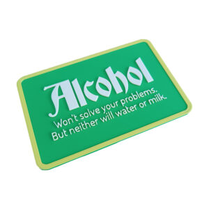 Alcohol Problems 3D Printed αστεία πινακίδα με ατάκα για το αλκοόλ "Alcohol won't solve your problems. But neither will Water or Milk."