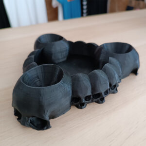 Skulls Dices Tray, 3D Printed δίσκος για Ζάρια με Νεκροκεφαλές για Παιχνίδια με Κάρτες.