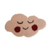 Cute Cloud Mini Rug χειροποίητο, κεντημένο στο χέρι με την τεχνική του punch needle. Σε σχήμα σύννεφο.