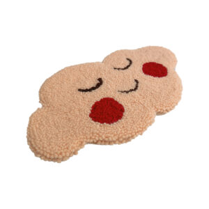 Cute Cloud Mini Rug χειροποίητο, κεντημένο στο χέρι με την τεχνική του punch needle. Σε σχήμα σύννεφο.
