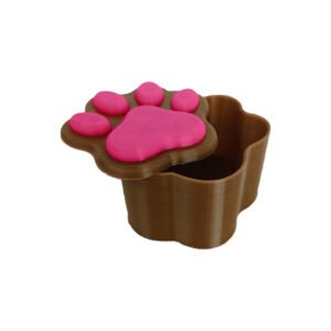 Cat Paw Mini Box, 3D Printed κουτί αποθήκευσης σε σχήμα πατούσα γάτας. Ιδανικό για αποθήκευση μικρών αντικειμένων.