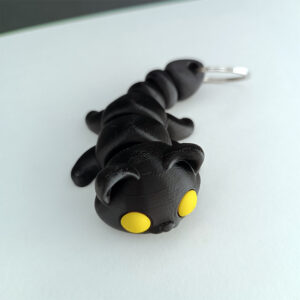 Μπρελόκ Γατάκι. 3D Printed cat keychain με κινούμενα μέρη το οποίο λειτουργεί και σαν anti stress fidget toy.
