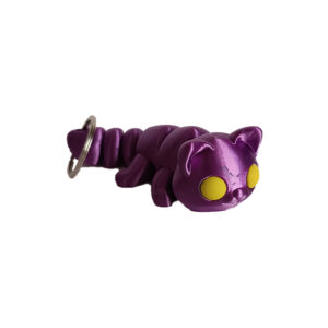 Μπρελόκ Γατάκι. 3D Printed cat keychain με κινούμενα μέρη το οποίο λειτουργεί και σαν anti stress fidget toy.
