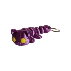 Μπρελόκ Γατάκι. 3D Printed cat keychain με κινούμενα μέρη το οποίο λειτουργεί και σαν anti stress fidget toy.