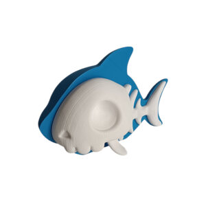 Kawaii Shark 3d printed επιτραπέζιο διακοσμητικό με cute καρχαρία σκελετό.