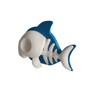 Kawaii Shark 3d printed επιτραπέζιο διακοσμητικό με cute καρχαρία σκελετό.